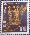 Stamps South Korea -  Scott#653 , intercambio 1,00 usd. 100 won 1974