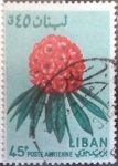 Stamps : Asia : Lebanon :  Scott#C395 , intercambio 0,20 usd. 45 p. 1964