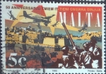 Stamps Malta -  Scott#859 , m4b intercambio 0,35 usd. 5 cents. 1995