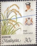 Stamps Malaysia -  Scott#196 , intercambio 0,60 usd. 30 cents. 1986