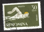 Stamps Romania -  Deporte, Natación