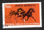 Stamps Romania -  Centenario de las carreras de caballos en Rumania