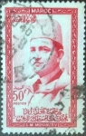 Stamps : Africa : Morocco :  Scott#6 , intercambio 0,20 usd. 50 fr. 1957