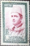 Stamps : Africa : Morocco :  Scott#3 , intercambio 0,20 usd. 15 fr. 1956