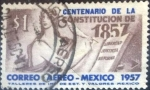 Stamps Mexico -  Scott#C240 , intercambio 0,25 usd. 1 peso 1957