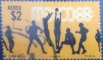 Stamps Mexico -  Scott#C337 , intercambio 0,30 usd. 2 pesos 1968