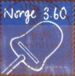 Stamps Norway -  Scott#1213 , intercambio 0,25 usd. 3,60 krone 1999