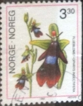 Stamps Norway -  Scott#973 , m3b intercambio 0,20 usd. 3,35 krone 1992