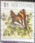 Stamps New Zealand -  Scott#1075 , intercambio 1,10 usd. 1 dolar 1991