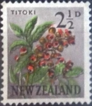Stamps New Zealand -  Scott#336 , intercambio 0,20 usd. 2,5 D. 1961