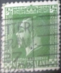 Stamps New Zealand -  Scott#144 , intercambio 0,20 usd. 0,5 D. 1915