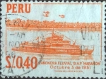 Stamps Peru -  Scott#485 , intercambio 0,20 usd. 0,40 sol 1962