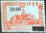 Stamps Peru -  Scott#C450 , m4b intercambio 0,20 usd. 10s4,60 sol 1976
