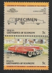 Stamps : America : Grenada :  Bequia - Automóvil USA Cadillac de 1953