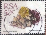 Stamps South Africa -  Scott#749 , nfb intercambio 0,50 usd. 50 cents. 1988