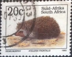 Stamps South Africa -  Scott#854 , nfb intercambio 0,20 usd. 20 cents. 1993