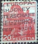 Stamps Switzerland -  Scott#243 , intercambio 0,25 usd. 20 cents. 1938