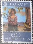Stamps Switzerland -  Scott#605 , intercambio 0,80 usd. 60 cents. 1975