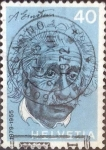 Stamps Switzerland -  Scott#549 , intercambio 0,60 usd. 40 cents. 1972