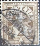 Stamps Switzerland -  Scott#69 , intercambio 0,60 usd. 2 cents. 1882