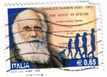 Stamps Italy -  Charles Darwin 1809 - 1882