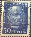 Stamps Switzerland -  Scott#218 , intercambio 2,10 usd. 30 cents. 1932