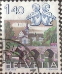Stamps Switzerland -  Scott#719A , ja intercambio 1,40 usd. 140 cents. 1982