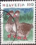 Stamps Switzerland -  Scott#875 , intercambio 0,60 usd. 110 cents. 1995