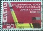 Stamps Switzerland -  Scott#404 , intercambio 0,60 usd. 20 cents. 1961