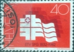 Stamps Switzerland -  Scott#711 , intercambio 0,30 usd. 40 cents. 1982