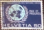 Stamps Switzerland -  Scott#513 , intercambio 0,35 usd. 50 cents. 1970