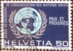 Stamps Switzerland -  Scott#513 , m4b intercambio 0,35 usd. 50 cents. 1970