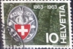 Stamps Switzerland -  Scott#423 , intercambio 0,20 usd. 10 cents. 1963