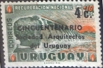 Sellos del Mundo : America : Uruguay : Scott#727 , intercambio 0,20 usd. 4c s 5c. 1966