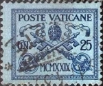 Stamps : Europe : Vatican_City :  Scott#4 , intercambio 0,45 usd. 25 cents. 1929