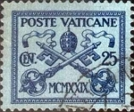 Stamps Vatican City -  Scott#4 , m3b intercambio 0,45 usd. 25 cents. 1929