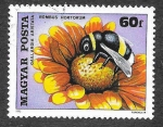 Stamps Hungary -  2626 -  Insectos Polinizando Flores