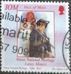 Stamps Isle of Man -  Scott#1050c , ja intercambio 1,00 usd. (25p.). 2004