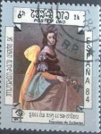 Stamps Laos -  Scott#549 , intercambio 0,45 usd. 2 k. 1984