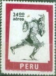 Stamps : America : Peru :  Scott#C465 , m4b intercambio 0,65 usd. 24 soles. 1977