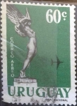 Stamps : America : Uruguay :  Scott#C215 , intercambio 0,20 usd. 60 cents. 1960