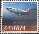 Stamps : Africa : Zambia :  Scott#41 , intercambio 0,20 usd. 4 ngwee. 1968