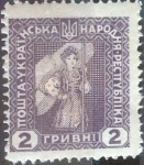 Stamps : Europe : Ukraine :  Scott#2hr , intercambio 0,20 usd. 2 hr. 1920