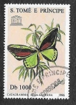 Stamps S�o Tom� and Pr�ncipe -  1278 - Mariposa (UNESCO)