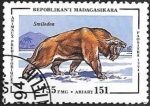 Stamps : Asia : Lebanon :  fauna prehistórica