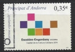 Stamps : Europe : Andorra :  Escaldes Engordany Capital cultura catalana