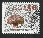 Stamps : Europe : Switzerland :  2267 - Champiñón, strobilomyces strovilaceus