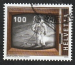 Stamps Switzerland -  Anivº de la llegada del hombre a la Luna