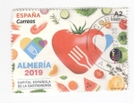 Sellos de Europa - Espa�a -  Almeria 2019 Capital española de la gastronomia