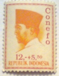 Sellos de Asia - Indonesia -  achmed sukarno conefo